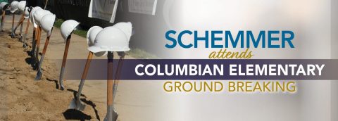 Schemmer Attends Columbian Elementary Groundbreaking