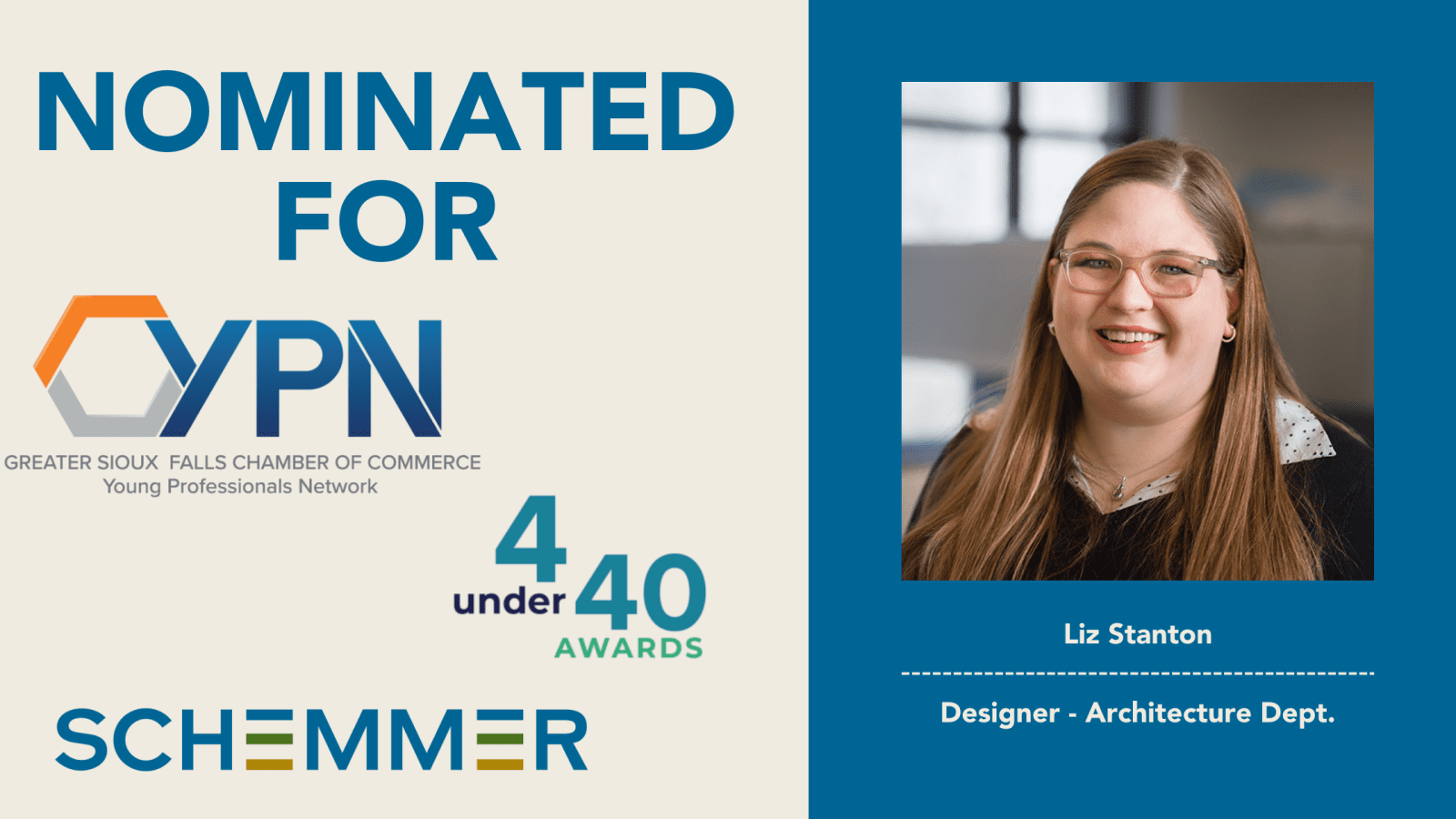 Schemmer's Liz Stanton Nominated for YPN "4 Under 40" Awards