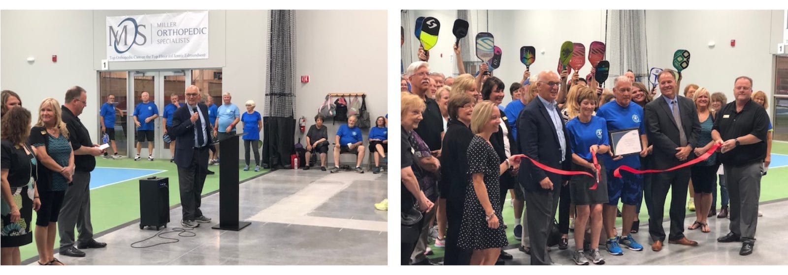 Iowa West Field House Pickleball Court