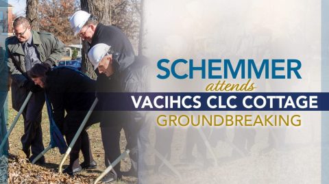 Schemmer Attends VA Central Iowa Health Care System's CLC Cottage Groundbreaking