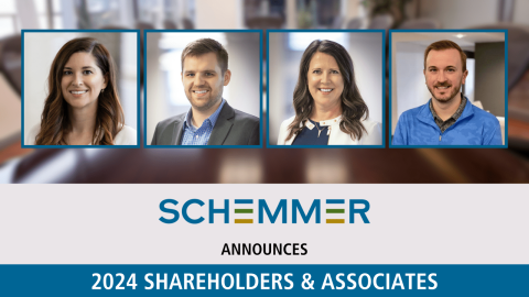 Schemmer Announces New Shareholders & Associates for 2024