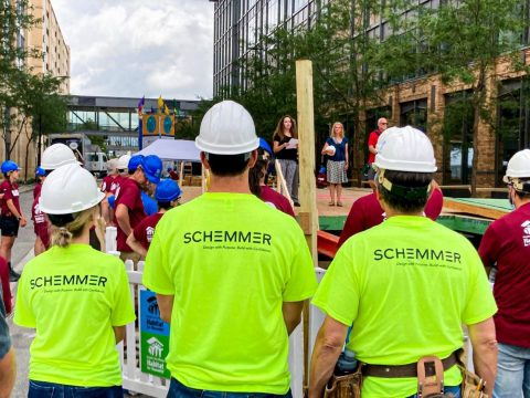 Schemmer Participates in Greater Des Moines Habitat for Humanity Home Build